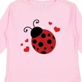 thumbnail image 4 of Inktastic Lady Bug and Hearts Girls Long Sleeve Toddler T-Shirt, 4 of 5