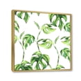thumbnail image 3 of Designart 'Ancient Floral Tropical Leaves II' Tropical Framed Canvas Wall Art Print, 3 of 5