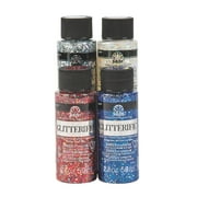 FolkArt® Glitterific™ Fourth of July Assorted Colors Acrylic Paint, Basic Supplies, Fourth of July, 4 Pieces