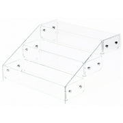 Plymor Clear Acrylic 3-Level Countertop Display Tray, 12.375" W x 11.875" D x 6.75" H