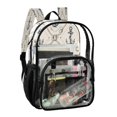 thumbnail image 2 of Ttyddzy Clear Backpack Heavy Duty PVC Transparent Backpack for College Workplace, Vintage, 2 of 8