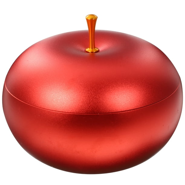 EeaseMX Cenicero de aluminio con forma de manzana, creativo, para coche, decorativo (color aleatorio)