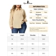 thumbnail image 6 of Agnes Orinda Women' s Plus Size Chiffon Shirt Long Sleeve Tops Button Down Collared Blouses 1X Apricot, 6 of 6