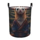 thumbnail image 1 of Fotbe Garden Meditating Weasel Cesto de Ropa con Asas, Cesto Impermeable de Gran Capacidad, Bolsa de Lavado para Dormitorio, Cesto de Ropa con Ruedas y Asas-Medium, 1 of 6