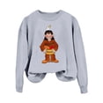 thumbnail image 4 of VBARHMQRT Chandail Brodé d'Hiver à Manches Longues pour Femmes Sans Capuche, 4 of 4