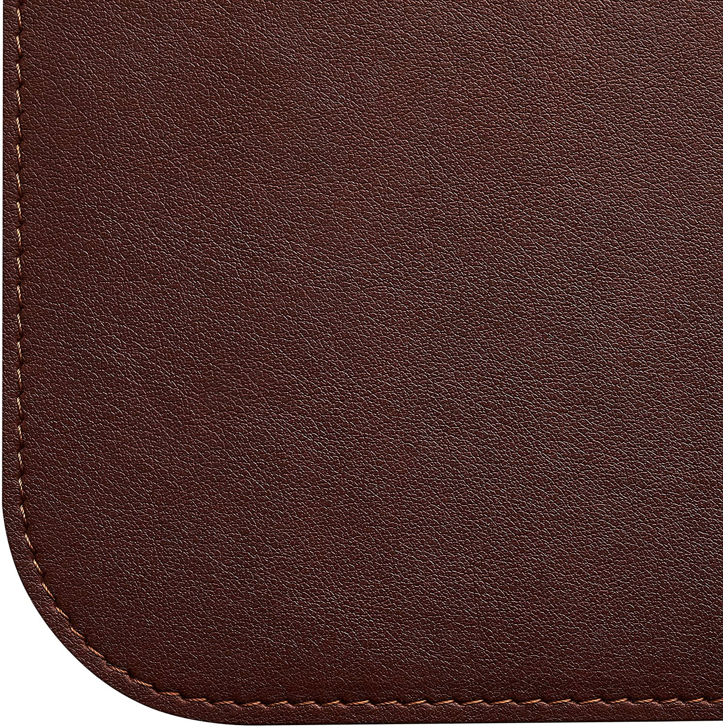 Desk Mat, Office Writing Desk Pad, Large 36" x 17" Dark Brown, for Top of Desks, Gift Ready Elegant Computer Desk Cover Protector PU Leather