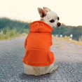 thumbnail image 1 of Ropa para mascotas, suéter para perros, vestidos para perros, suéter para cachorros, abrigo cálido para perros, perros pequeños, Chihuahua, cachorro, caniche de peluche (S, naranja) JFHHH pequeña, 1 of 5