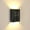 B, variant on LED Solar Wall Light, Solar Wall Light UP and Down Illuminate Outdoor Sunlight Sensor Lamp IP65 Waterproof Modern Style Decor for Home Garden Porch (Warm Light)