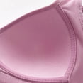 thumbnail image 3 of LYEAA Women Bras Push up Plus Size Soft No Wire Everyday Bras Wireless Support Solid Lightly Lined Lift Sleep Bras Comfortable Wirefree Breathable Shaping Daily Bralette Purple XL, 3 of 6