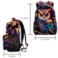 thumbnail image 2 of Lightweight Backpack Cartoon Owl School Bag Travel Laptop Daypack for Men Women Casual Rucksack, 2 of 6