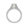 thumbnail image 2 of 0.65 Ct VS1 Clarity Cushion Cut Genuine Diamond Solitaire Wonderful Ring for Bride in Solid 18K White Gold Size 10.5, 2 of 6