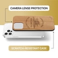 thumbnail image 6 of Case Yard Wooden Case Outside Soft TPU Silicone, Slim Fit Shockproof Wood Protective Phone Cover for Girls Boys Men and Women, Supports Wireless Charging Navy 1 Design case for iPhone-11-Pro, 6 of 7