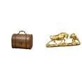 thumbnail image 1 of Estuche organizador de joyas,Organizador de joyas de madera para mujeres,hombres y niñas,Estatua de escritorio,Estatua decorativa de figura de lucha de toro y oso,Colección de esculturas de, 1 of 8