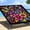 Floral B, variant on Miytal Blacklight Sunshade Sail 6x6 ft UV Reactive Mandala Patio Canopy