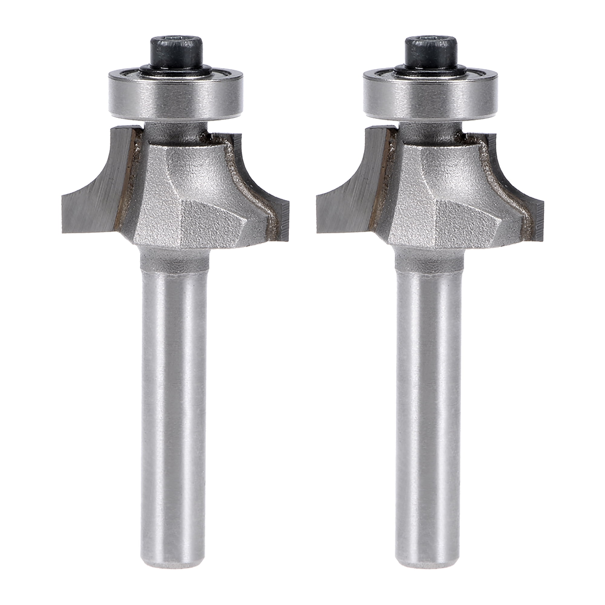 2pcs Router Bit 1/4 inch Shank 3/8 inch Cutting Dia Round Corner
