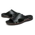 thumbnail image 6 of BONIXOOM Sandals Men Clearance Buckle None V-Day Casual Summer Men Shoes Black Size 10, 6 of 6