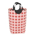thumbnail image 2 of Bingfone Checkered Christmas With Snowflakes Laundry Hamper,Large Canvas Fabric Lightweight Storage Basket Toy Organizer Dirty Clothes Collapsible, 2 of 6