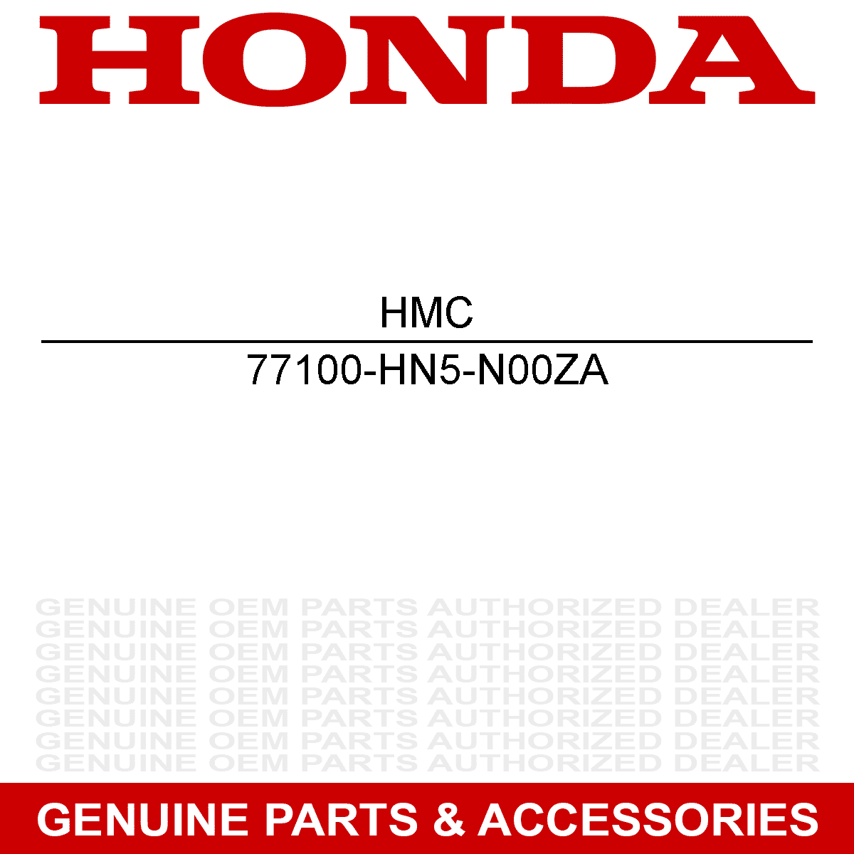 Honda 77100-HN5-N00ZA Black Seat Assembly Fourtrax Rancher ES TRX400F 2006-2007