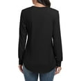 thumbnail image 4 of Aiyino Sweatshirts for Women Crewneck Long Sleeve Shirts Tunic Tops for Leggings, 4 of 9
