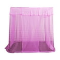 thumbnail image 3 of KOYPTL Bed Mosquito Net,4 Corner Post Mesh Canopy with Lace Trim,Insect Protection Summer Spring Use for Full/Queen Size Beds, 3 of 7
