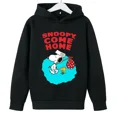 thumbnail image 3 of Sudadera con capucha para niños y niñas, de Snoopy, de dibujos animados blancos, de anime, 2024, 3 of 5
