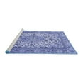 thumbnail image 2 of Ahgly Company Machine Washable Indoor Rectangle Medallion Blue Traditional Area Rugs, 6' x 9', 2 of 4