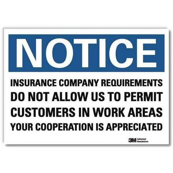 Lyle Notice Sign,10 in x 14 in,Rflct Sheeting U5-1276-RD_14X10