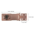 thumbnail image 2 of unbranded 1Jgo Para Gabinete Con Hasp De Inoxidable Y Hierro Cerradura Segura Marrón, 2 of 6