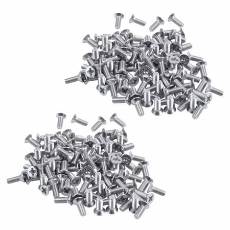 

200Pcs M3X8mm Thread Flat Head Countersunk Screws