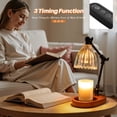 thumbnail image 3 of Smart Candle Warmer Lamp - Adjustable Timer/Dimmer, Adjustable Height, Flame-Free for Home Decor, Gift for Christmas&Women & Home Decor(2*50W Bulbs), 3 of 8
