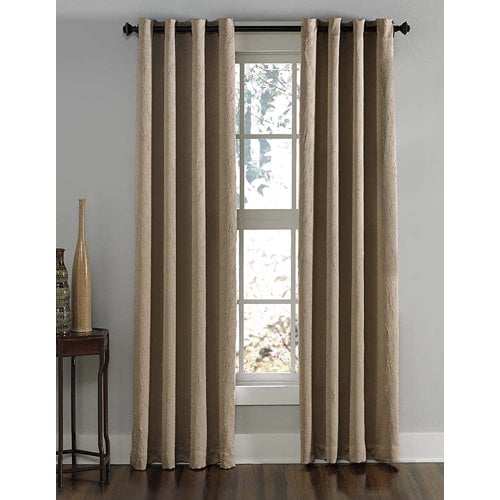 Curtainworks Lenox Grommet Curtain 120", Wine, Adult
