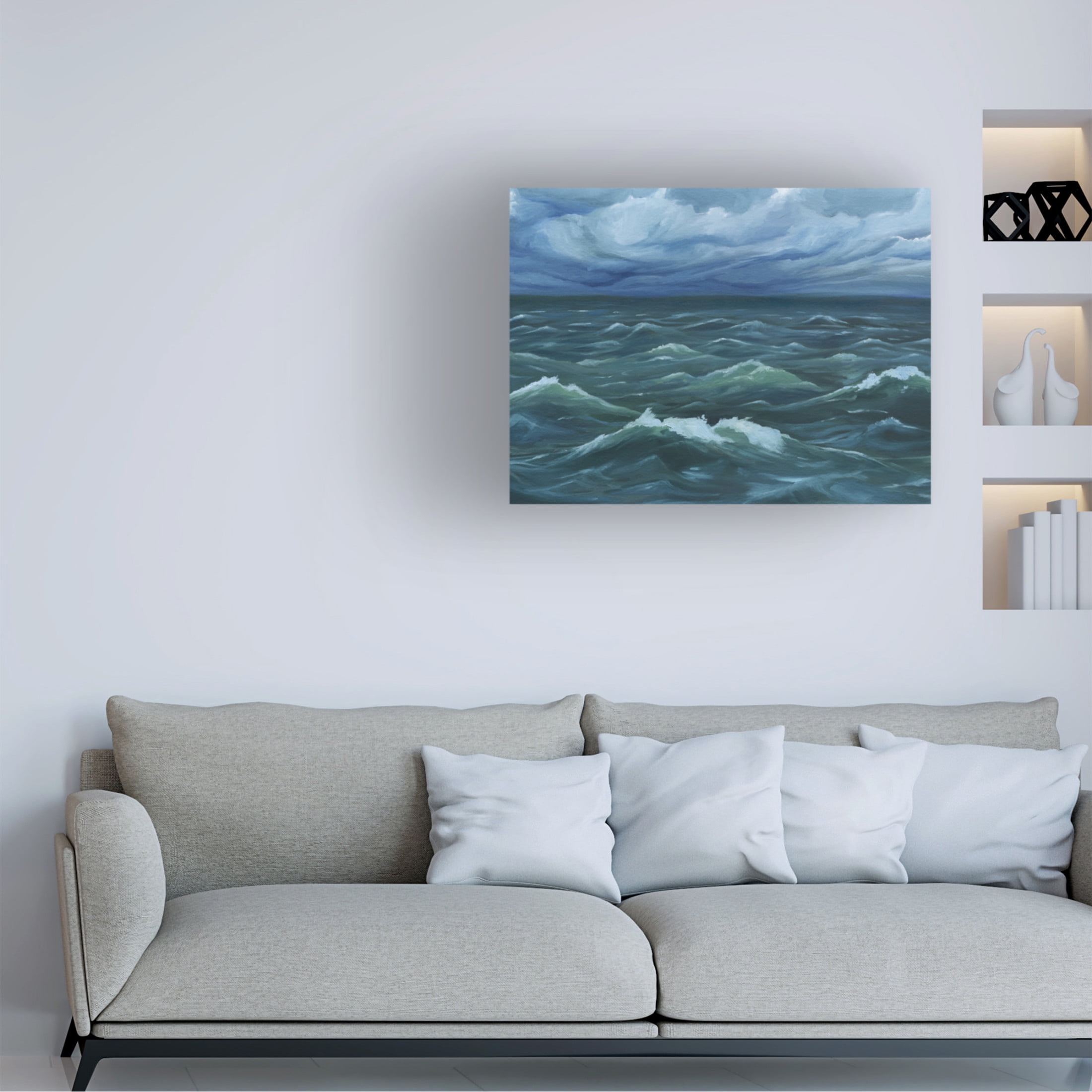 Trademark Fine Art Grace Popp Luna Sea III Canvas Wall Art