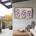 thumbnail image 2 of Outdoor TV Cover 68x42x4.5in, Vintage Flower Watercolor Purple Weatherproof TV Screen Protector with Zipper, Country Botanical Butterflies Outside Television Cover Fits Up to 70-75", 2 of 9