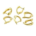 thumbnail image 4 of 6 x French Earring Hooks DIY Jewelry Accessories Charms Ear Hooks Earring Clasps Gold Round, 4 of 9