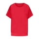 thumbnail image 3 of Tops de camisa de murciélago de gasa de color sólido de manga corta con cuello redondo a la moda para mujer Fridja bn5147, 3 of 4