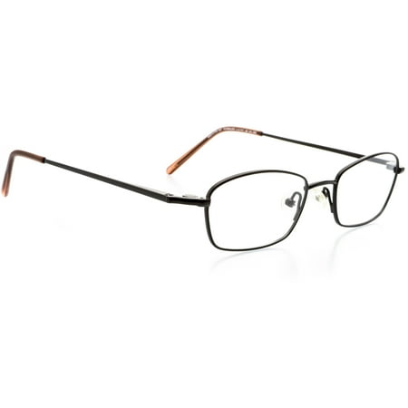 Optical Eyewear - Rectangle Shape, Titanium Full Rim Frame - Prescription Eyeglasses RX, Black