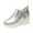 Silver, variant on ZTTD Outdoor Leisure Women's Wedges Casual Sneakers Heel Slipon Breathable Fashion Shoes Women's Casual Shoes