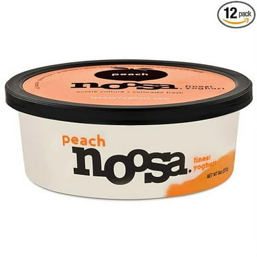 Noosa Yoghurt, Peach, 8 Ounce (Pack of 12)