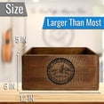 thumbnail image 2 of Farmhouse Mail Organizer For Countertop Wooden Rustic Mail Holder For Desk, 2 of 7