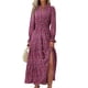 thumbnail image 1 of Vestido Maxi Floral PRETTYGARDEN de Manga Larga con Escote en V Talla Grande, 1 of 5