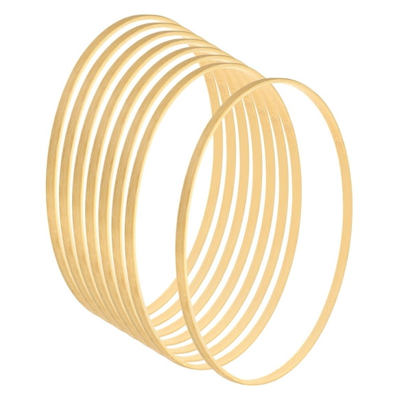 Uxcell 11.8" Wooden Bamboo Floral Hoop Rings for DIY Crafts Wedding Wreath 8Pack
