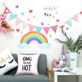 thumbnail image 3 of Dibujos animados Arco Iris nubes amor pared pegatina luminosa calcomanías niños habitación Decoración Ndcxsfigh Libre de BPA, 3 of 5