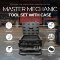 thumbnail image 2 of Master Mechanic 205 Piece Mechanics SAE Metric Socket & Tool Set with Case, 2 of 6