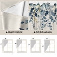 thumbnail image 5 of Blue Eucalyptus Coastal Swag Curtains for Kitchen/Bedroom/Living Room, Beach Starfish Shell Nautical Rustic Scalloped Curtains 63 Inch Long, Window Swag Topper Curtains Valances 2 Panels Set 36"x63", 5 of 8