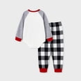 thumbnail image 3 of Conjuntos de pijamas navideños a juego para toda la familia, con mangas raglán, pantalones a cuadros, 3 of 5
