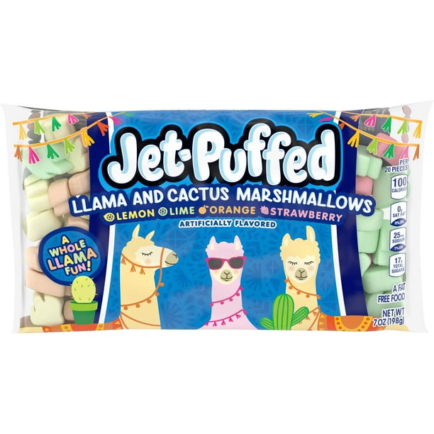 JetPuffed Lemon, Lime, Orange & Strawberry Llama & Cactus Shaped