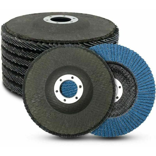 Grinding Specialist Flap Discs, Extreme Durability for Heavy-Duty Projects, Enhanced Abrasive Technology for Optimal Results, Compatible with Leading Angle Grinders (Set of 8)