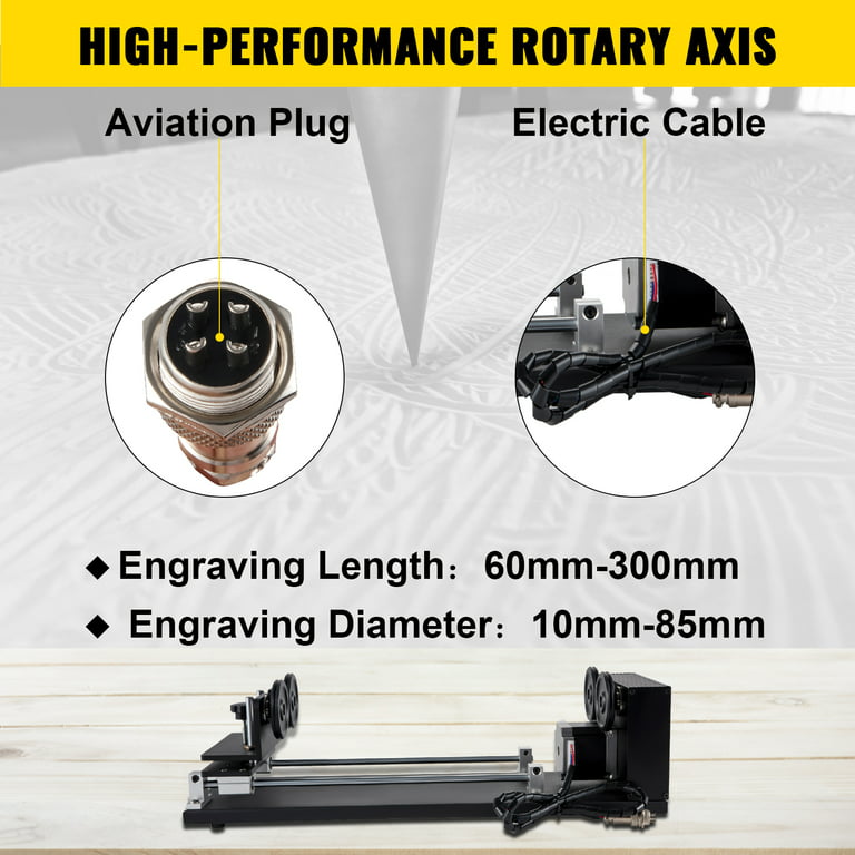 Rotary Attachment Rotary Device Laser Engraving on Bottles Clamp 300mm