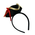thumbnail image 2 of Okbabeha Halloween Pirate Headband Tiara Pirate Hats Hair Ties Headwear, 2 of 8