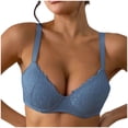 thumbnail image 4 of YanHoo Womens Underwire Bras Supportive Push Up Lace Bra Adjustable Straps Breathable Bralettes Comfort Everyday Tshirt Bra, 4 of 8